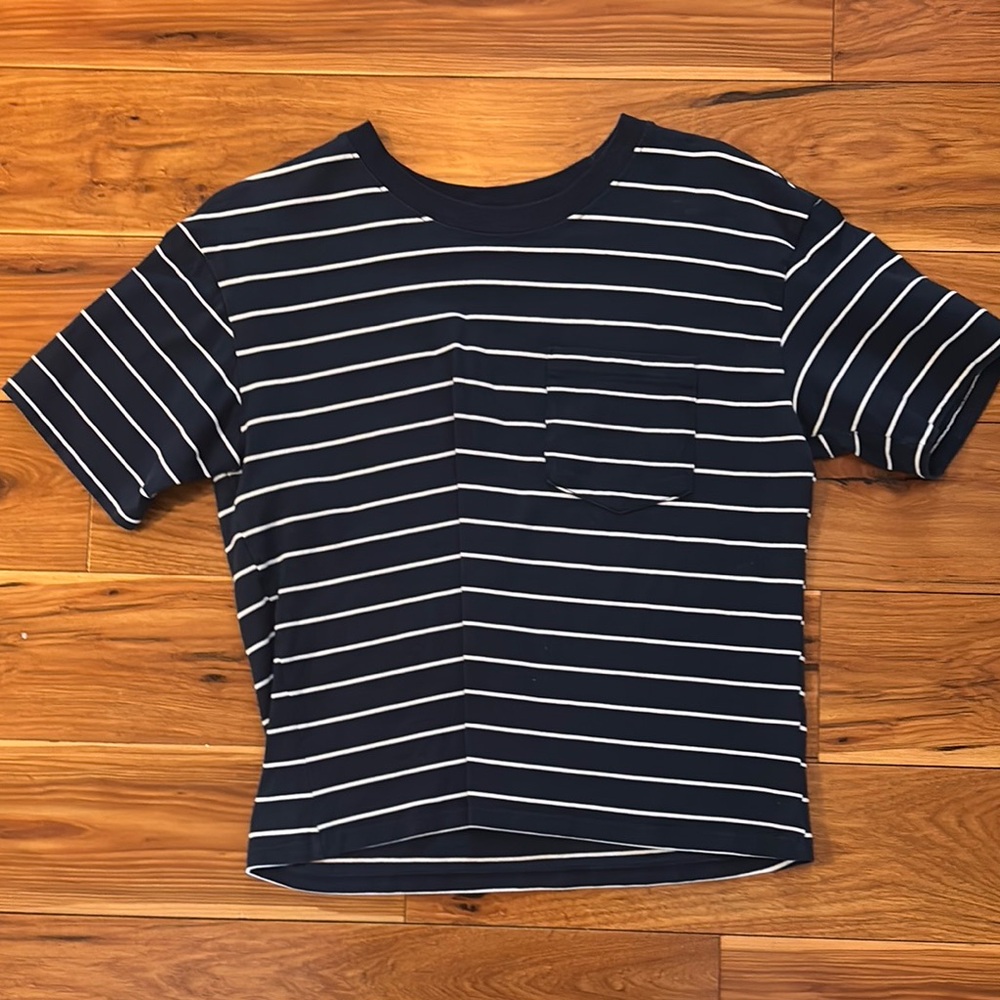 Navy and White Striped T-Shirt